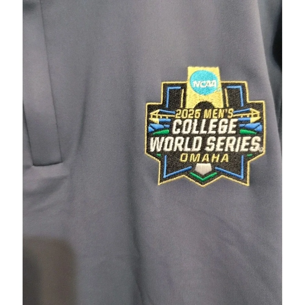 UNDER ARMOUR men‎ Zip  shirt 2025  College World Series Omaha  Gray XL